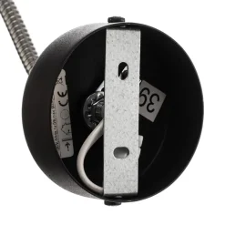 Wandlamp Flexa met flexibele arm, zwart