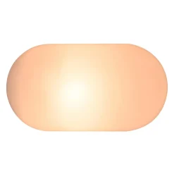 Wandlamp Foam in ovale vorm met IP44, wit