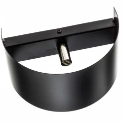 Wandlamp Fold met gebogen kap in zwart