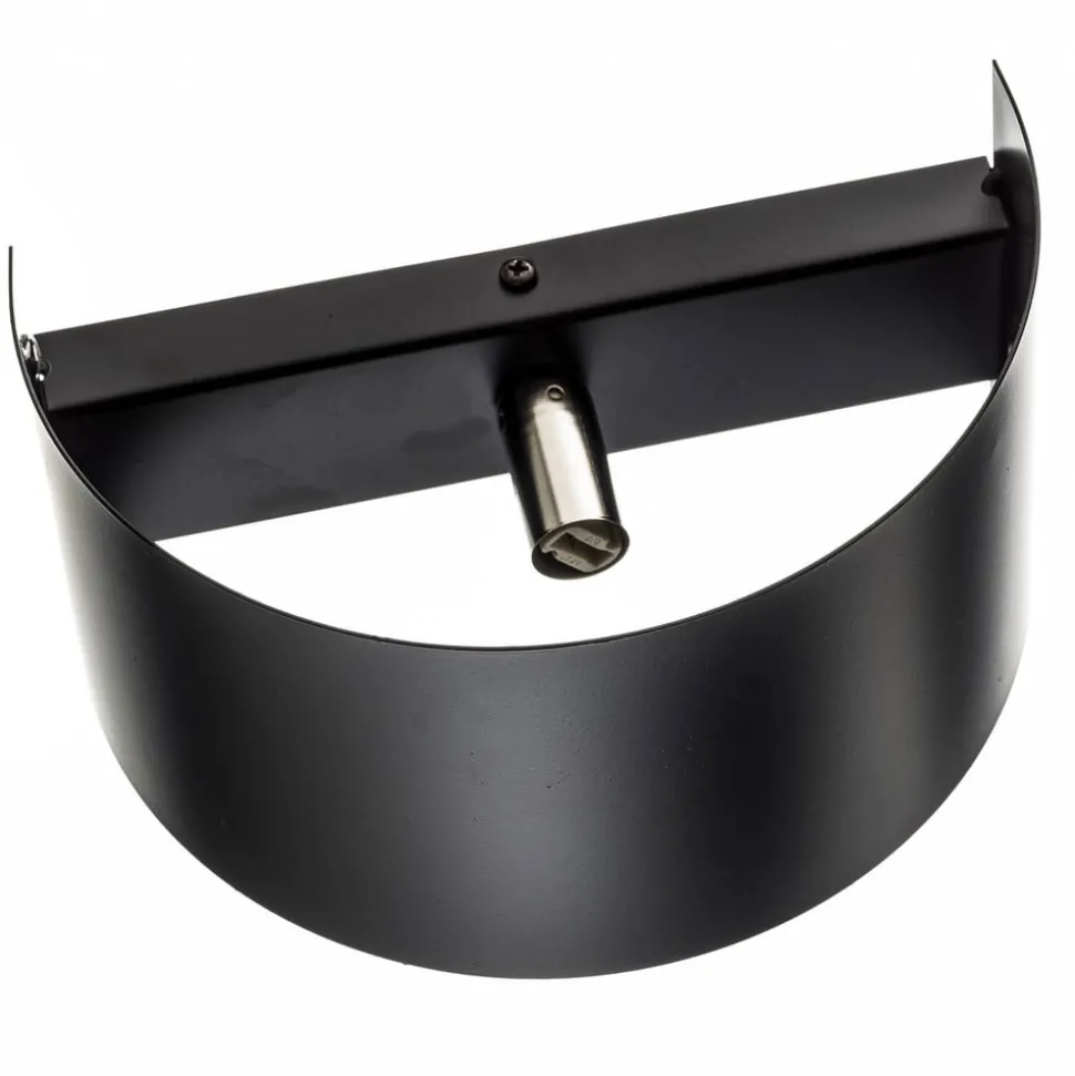 Wandlamp Fold met gebogen kap in zwart