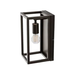 Wandlamp Frame, titanium-goudkleurig, hoogte 30 cm, staal