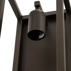 Wandlamp Frame, titanium-goudkleurig, hoogte 30 cm, staal