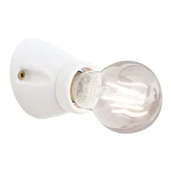 Wandlamp Frost keramiek, wit