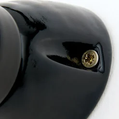 Wandlamp Frost van keramiek, zwart