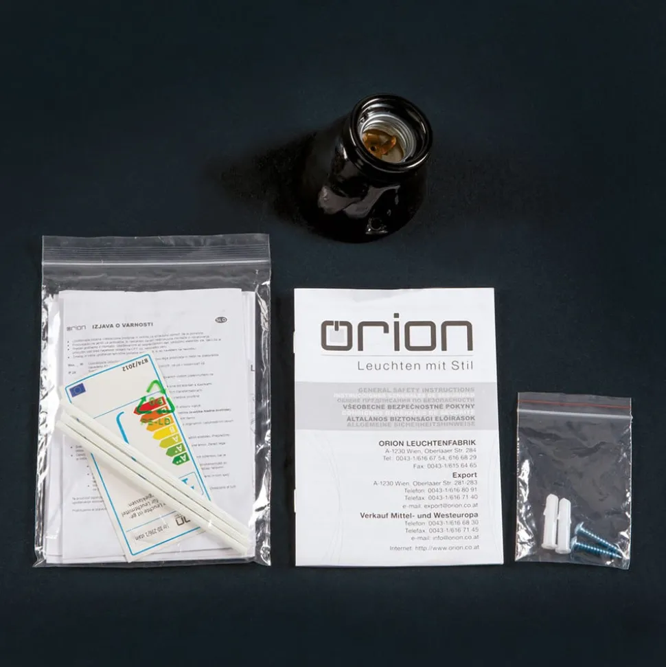 Wandlamp Frost van keramiek, zwart