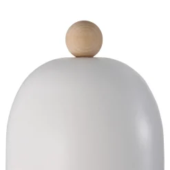 Wandlamp Gaston met snoer en stekker, metaal, wit