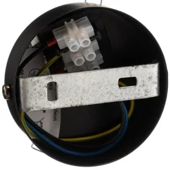 Wandlamp Glassy, zwart, amber, glas, E14, Ø 14 cm