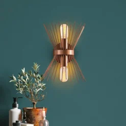 Wandlamp GMN-000010 omhoog/omlaag koper