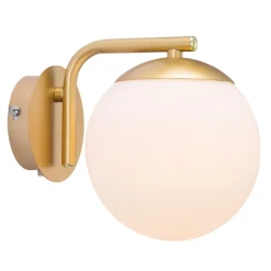 Wandlamp Grant met stekker, messing