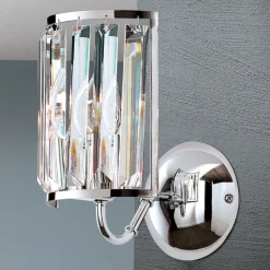 Wandlamp Gstaad met kristalbezetting