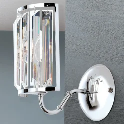 Wandlamp Gstaad met kristalbezetting