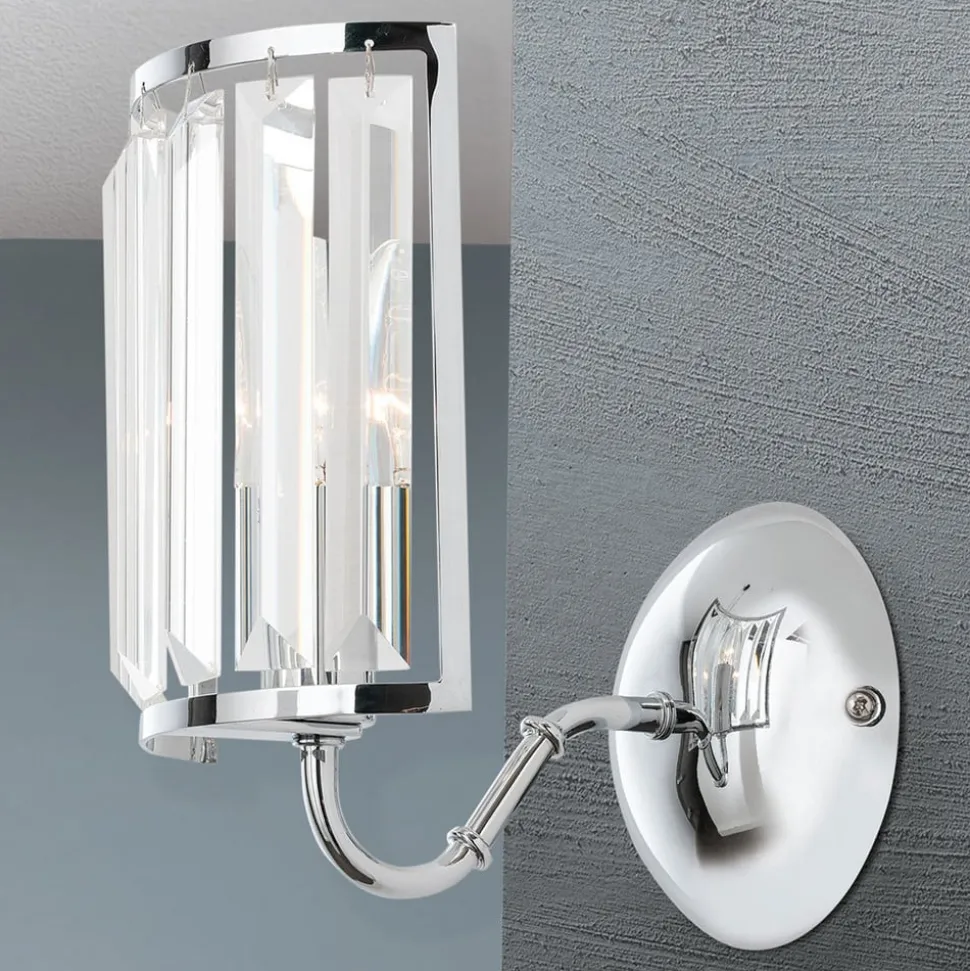 Wandlamp Gstaad met kristalbezetting