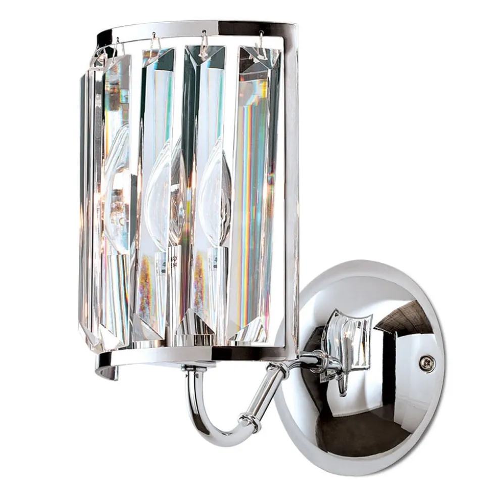 Wandlamp Gstaad met kristalbezetting