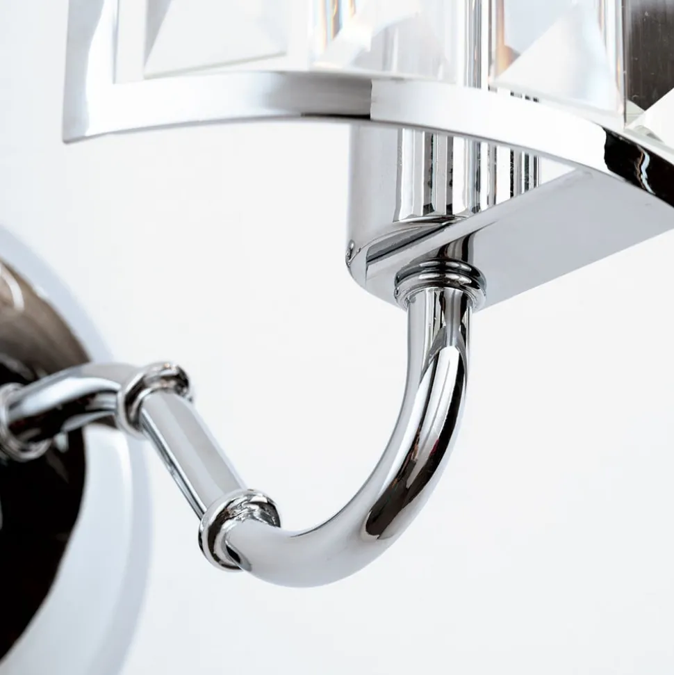 Wandlamp Gstaad met kristalbezetting