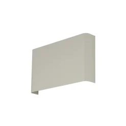 Wandlamp Haga, lichtgrijs, metaal, 25 cm breed, G9