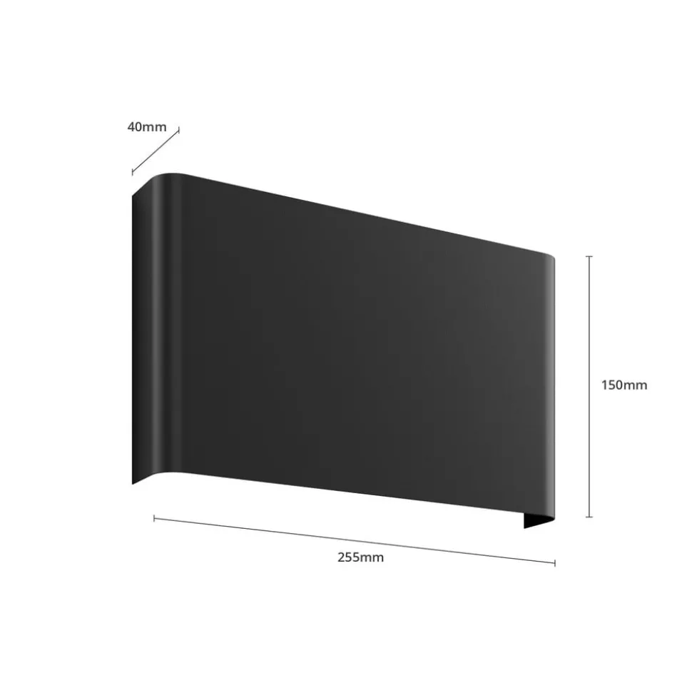 Wandlamp Haga, set van 3, grafiet, G9, up/down, 15 cm hoog