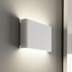 Wandlamp Haga, wit, metaal, G9, up/down, 25,5 cm breed