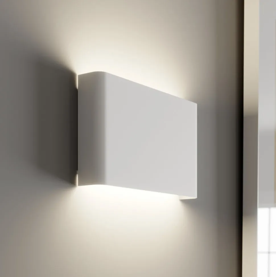 Wandlamp Haga, wit, metaal, G9, up/down, 25,5 cm breed