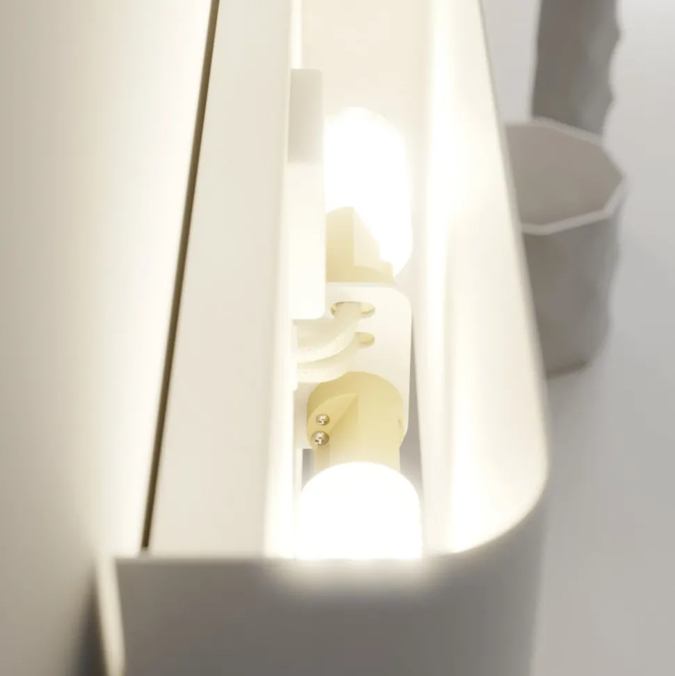 Wandlamp Haga, wit, metaal, G9, up/down, 25,5 cm breed