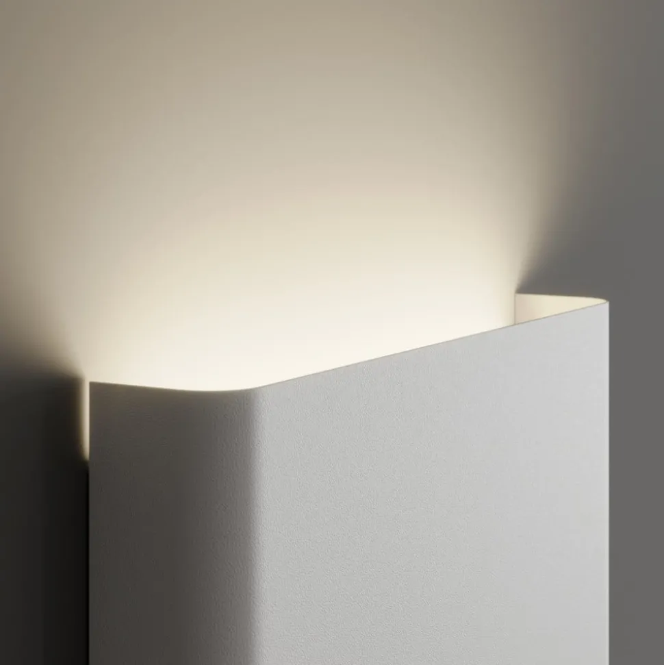 Wandlamp Haga, wit, metaal, G9, up/down, 25,5 cm breed