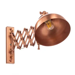 Wandlamp HAP-9082-CPR met schaararm, koper