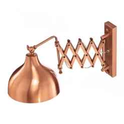 Wandlamp HAP-9082-CPR met schaararm, koper
