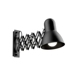 Wandlamp Harmony met schaararm, zwart