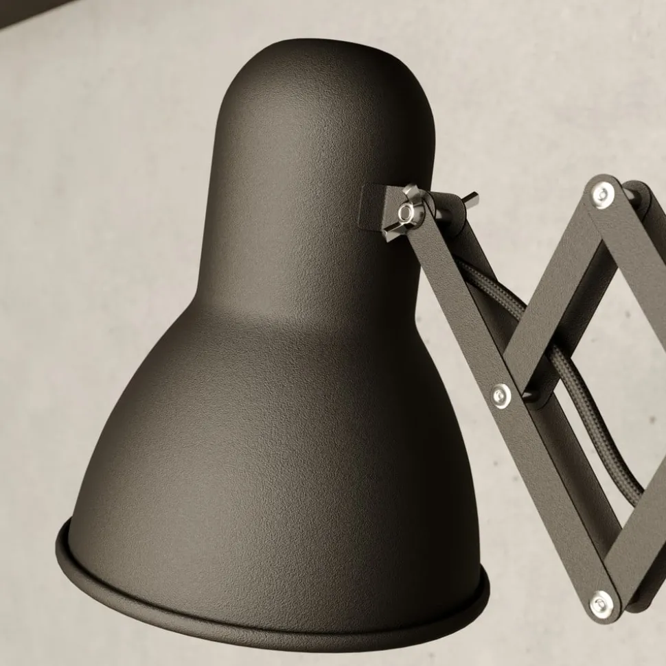 Wandlamp Harmony met schaararm, zwart