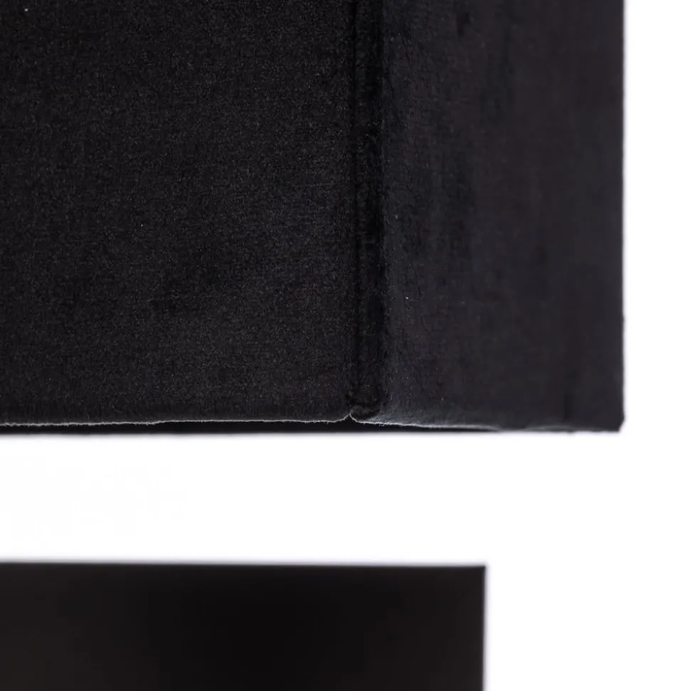 Wandlamp Harry, hoekig, zwart/messing/zwart