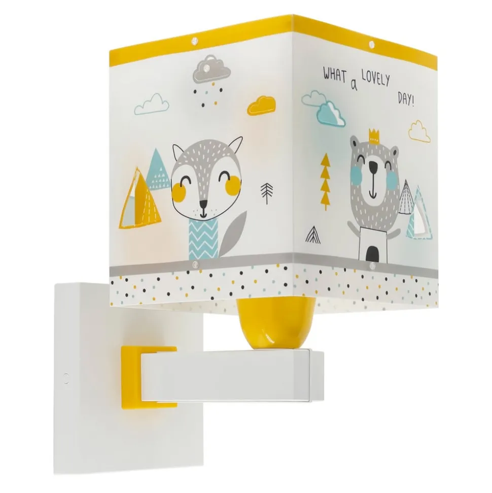 Wandlamp Hello Little met stekker