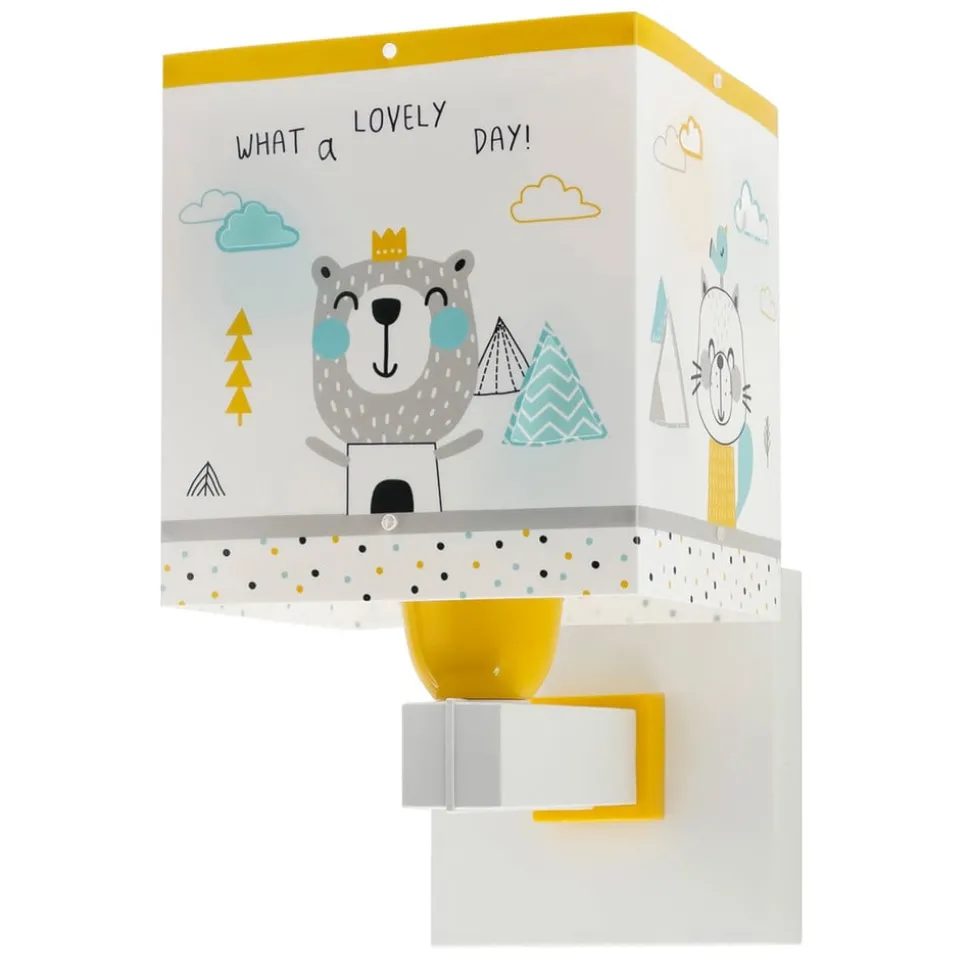 Wandlamp Hello Little met stekker