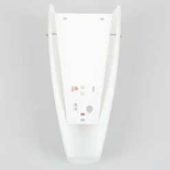 Wandlamp Hermine, wit, glas, hoogte 30cm, E27