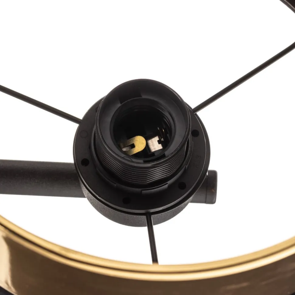 Wandlamp Hilton, zwart/goud