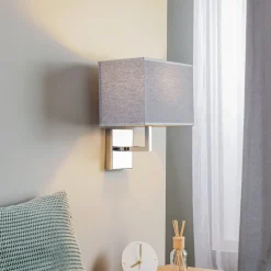 Wandlamp Hotel A, grijs