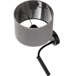 Wandlamp Hotel Plus met leeslampje, grijs