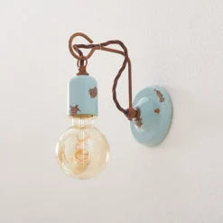 Wandlamp in vintage stijl C665 turquoise
