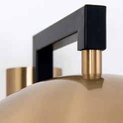 Wandlamp Josephine met kap van glas