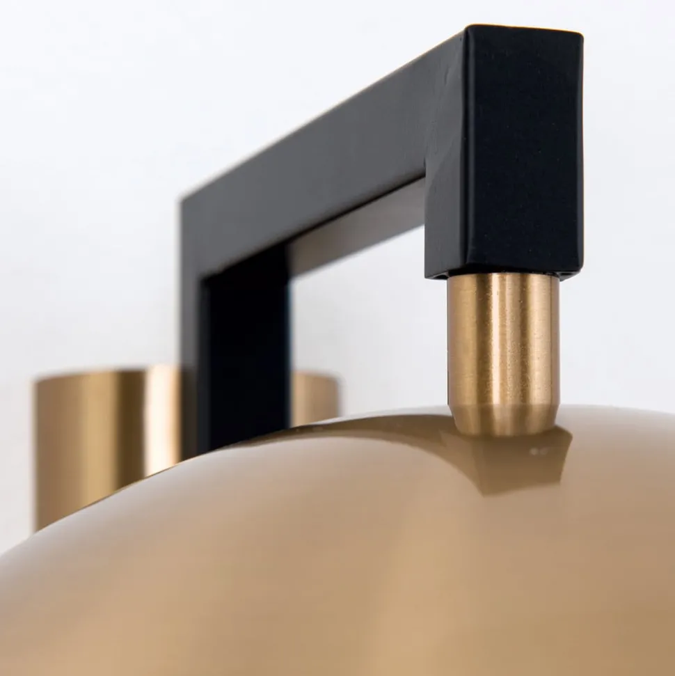 Wandlamp Josephine met kap van glas