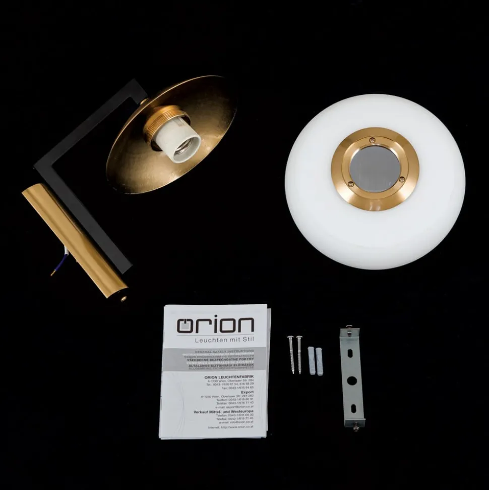 Wandlamp Josephine met kap van glas