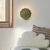 Wandlamp Konchi met kabel en stekker, groen