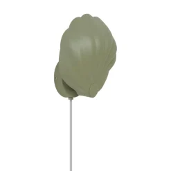 Wandlamp Konchi met kabel en stekker, groen