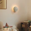 Wandlamp Konchi met kabel en stekker, wit