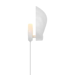 Wandlamp Konchi met kabel en stekker, wit