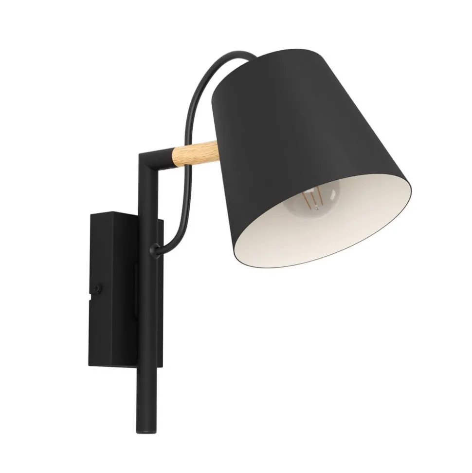 Wandlamp Lacey. Breedte 13,5 cm, staal