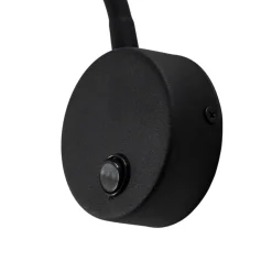Wandlamp Lagos, 45 cm, zwart, leeslamp, verstelbaar, G9