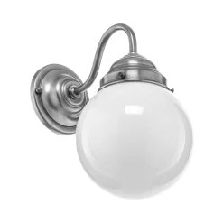 Wandlamp Larry, nikkel mat