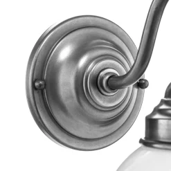 Wandlamp Larry, nikkel mat