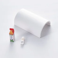 Wandlamp Lindby Colja, rond, hoogte 16 cm, gips, wit