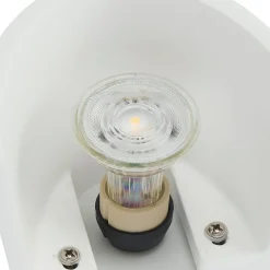 Wandlamp Lindby Pascali, hoogte 42 cm, wit, gips