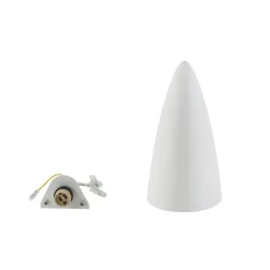 Wandlamp Lindby Pascali, hoogte 42 cm, wit, gips